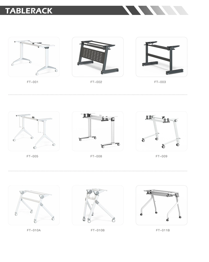 China Manufacturer Wooden Folding Office Desk Chair Meeting Room Conference Table Foldable School Modern Training Table Desks